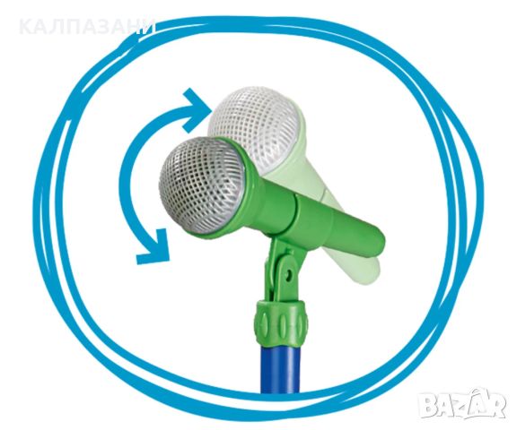 Микрофон на стойка Simba 80-120 см. 106830402, снимка 3 - Музикални играчки - 46168843