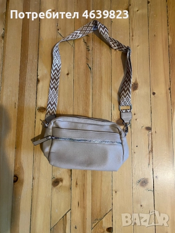 Бежова чанта дамска , снимка 2 - Чанти - 52752591