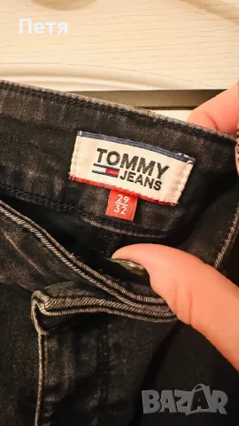 Tommy Hilfiger Дамски черни ластични слим дънки, снимка 5 - Дънки - 49090725