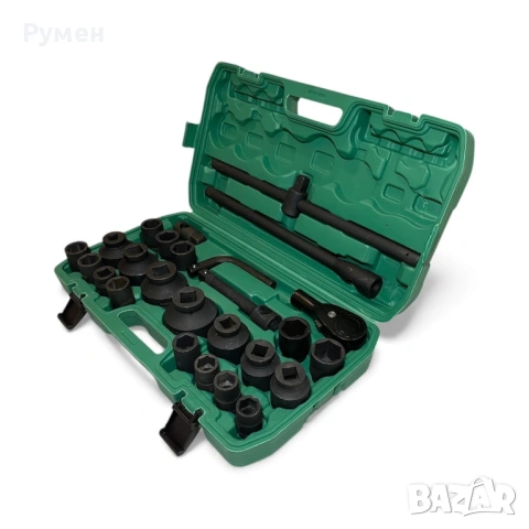 Гедоре камионджийско 26 части STAHLMAYER  21-65mm, ударни вложки CR-MO, снимка 4 - Гедорета - 53107967