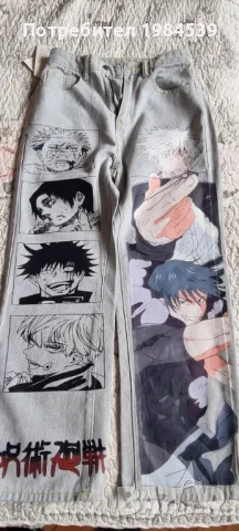 Дънки с аниме герои, снимка 2 - Дънки - 50192862