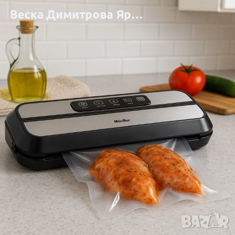Уред за вакуумиране Muhler MV-109 – Запази храната свежа до 5 пъти по-дълго