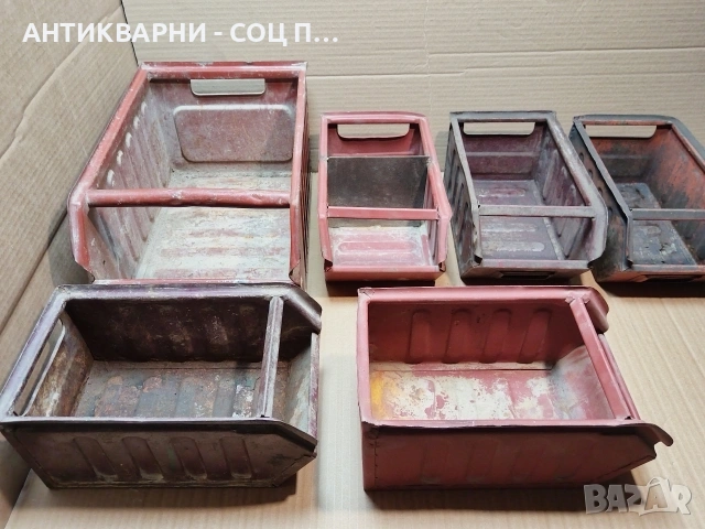 Комплект 6 Броя Стари Соц Метални Кутий За Инструменти / НОМЕР 696., снимка 5 - Антикварни и старинни предмети - 53486302