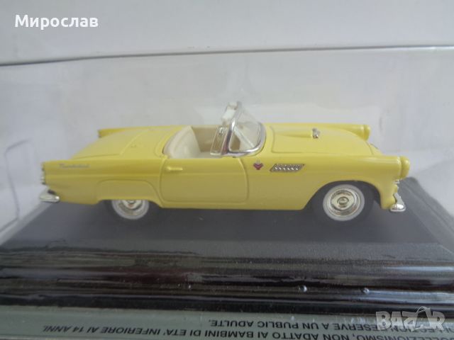 1:43 THUNDERBIRD 1955 КОЛИЧКА РЕТРО МОДЕЛ, снимка 4 - Колекции - 45998041