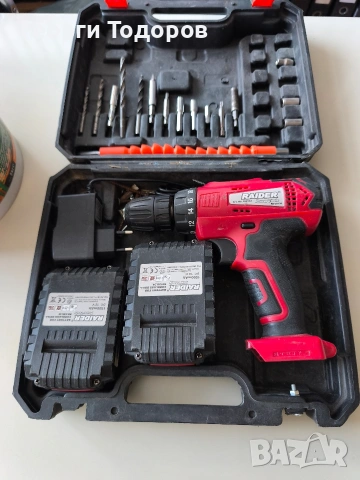 винтоверт Райдър с две големи батерии , снимка 3 - Винтоверти - 53841544