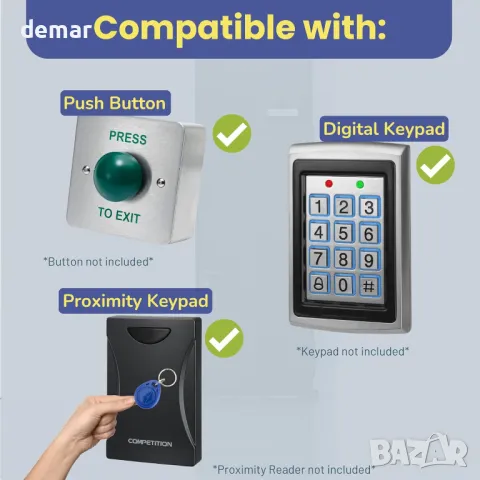 SecureMyDoor Външна магнитна брава, идеална за врати и порти, снимка 6 - Други стоки за дома - 49826663