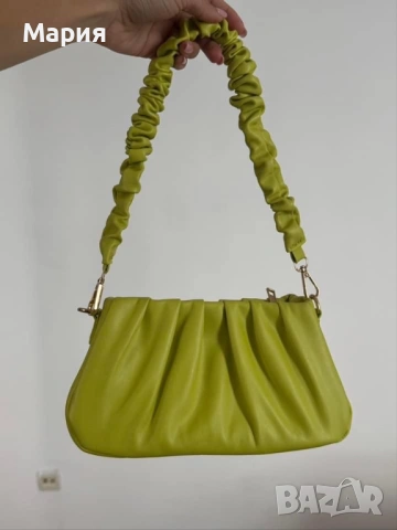 Дамска чанта цвят лайм