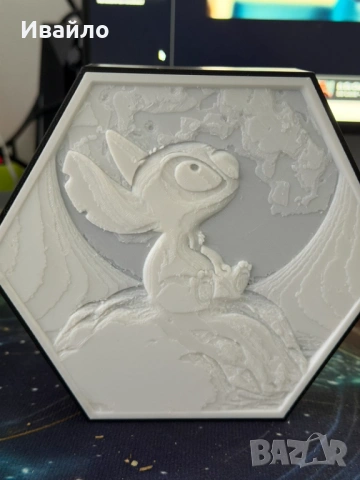 Нощна лампа - Стич RGB УПРАВЛЯВАСЕ ОТ ТЕЛЕФОНА, снимка 5 - Подаръци за жени - 53491446