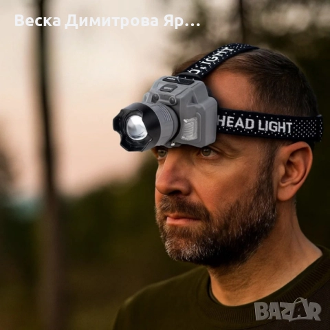 Челник за глава с интелигентно управление с движение и LED дисплей HX-915S, снимка 5 - Други стоки за дома - 51327203