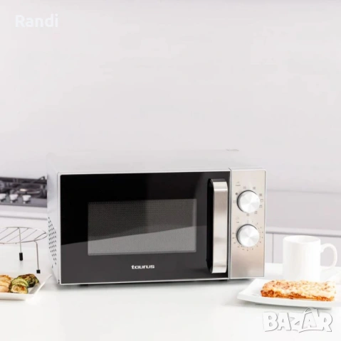 Микровълнова с грил Taurus Elegance Grill – равномерно затопляне и златиста коричка за всяко ястие, снимка 6 - Микровълнови - 53472739