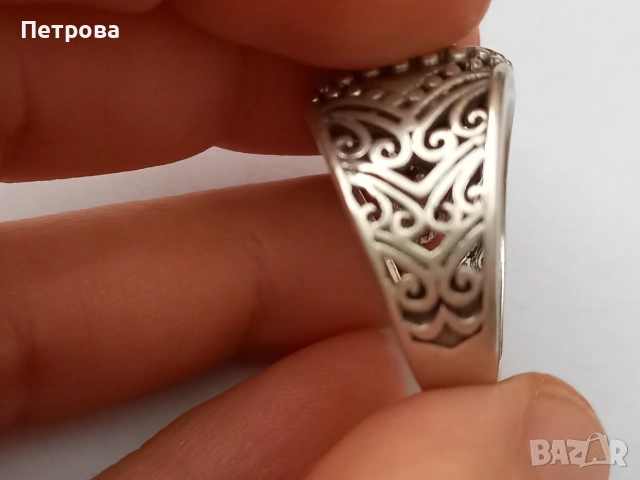 Четири броя мъжки сребърни пръстена, снимка 12 - Пръстени - 53887904
