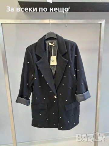 Дамско Сако С Перли - Различни Цветове Код S421, снимка 2 - Сака - 53794713