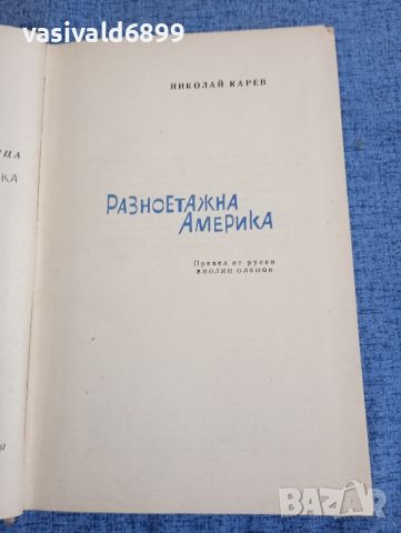 Николай Карев - Разноетажна Америка , снимка 7 - Художествена литература - 45462228