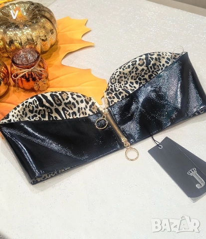 Дамски сет комплект Christine Fashion топ + широк панталон висока талия екип Recharge Junona , снимка 8 - Комплекти - 51363952