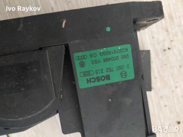 Потенциометър, Педал  газ Volkswagen Polo 2002-2009 Bosch 0280752219., снимка 3 - Части - 46769251