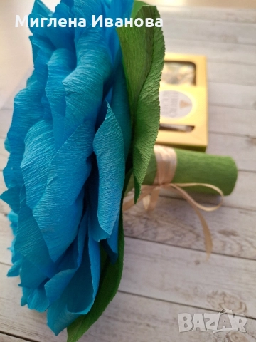 Букети от бонбони/цветя от хартия , снимка 17 - Декорация за дома - 36434272