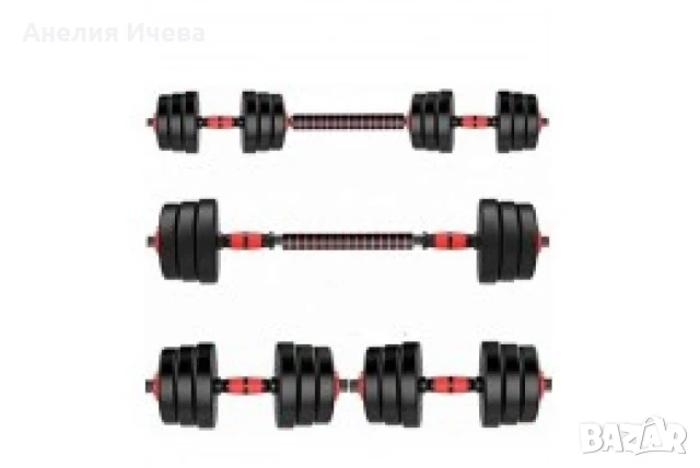 Тренировъчен комплект -тежести, лост и принадлежности , снимка 11 - Други спортове - 51386624