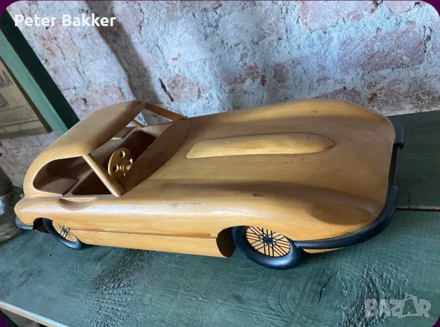 Красив дървен Jaguar E-type 50см!  , снимка 2 - Колекции - 46910070