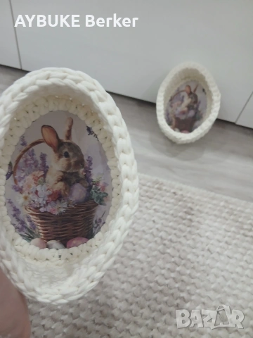Ръчно изработени великденски кошнички., снимка 3 - Други - 54024569