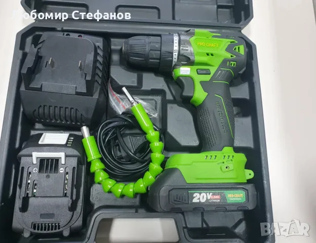 Акумулаторен безчетков винтоверт PROCRAFT PA20BL, 20V, 2 батерии 2 Ah , снимка 1 - Други инструменти - 48811292