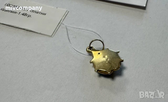 Златна Висулка 1.48гр , снимка 4 - Колиета, медальони, синджири - 50858697