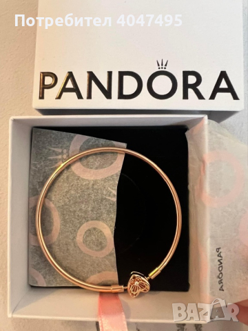 Pandora гривна розово злато , снимка 2 - Гривни - 45012749