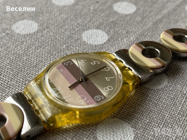 Оригинални часовници Swatch Metallic Dune, Viceroy и Ice Watch: Ice Forever – Purple и Yellow, снимка 3 - Дамски - 53385098