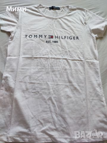 Бяла тениска Томи Хилфигъер Tommy  Hilfiger, снимка 2 - Тениски - 45496814