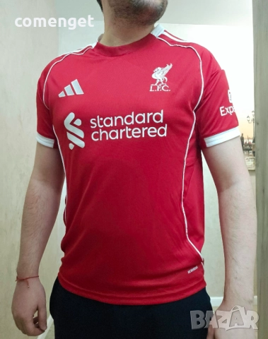 LIVERPOOL / ЛИВЪРПУЛ домакински екип Adidas / Адидас, сезон 2025-2026, снимка 3 - Тениски - 52828399