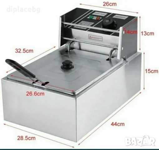 Фритюрник Професионален Електрически Чисто нов, снимка 2 - Обзавеждане за заведение - 51687959