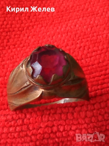 СТАРИНЕН СКЪПОЦЕНЕН МЕДЕН ПРЪСТЕН с ЮВЕЛИРНО ФАСЕТИРАН АМЕТИСТ и ПЕЧАТ 14 РЪЧНА ИЗРАБОТКА 50091, снимка 15 - Антикварни и старинни предмети - 50511156