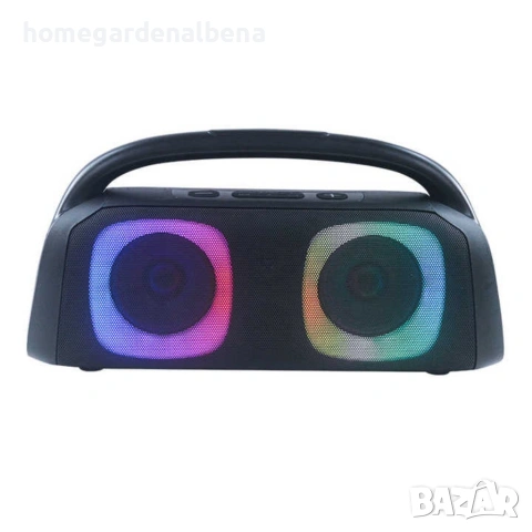 Парти тонколона 40W RMS Bluetooth RGB LED батерия 3600mAh дистанционно микрофон FM, снимка 7 - Тонколони - 54165996