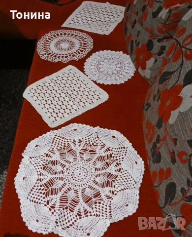 Ръчно плетиво на една кука 30 бр, снимка 4 - Декорация за дома - 53514570