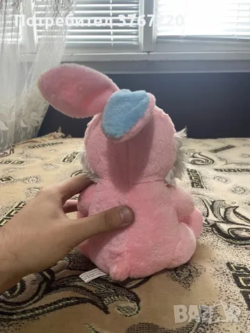 Розово плюшено зайче , снимка 2 - Плюшени играчки - 50257194