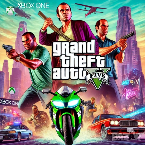 Grand Theft Auto V за Xbox One Series S, X, 4К игра ГТА 5 с GTA Online, снимка 9 - Игри за Xbox - 52669760