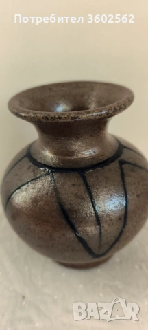 Комплект немски студийни керамични вази-ръчна изработка, снимка 4 - Вази - 53027906