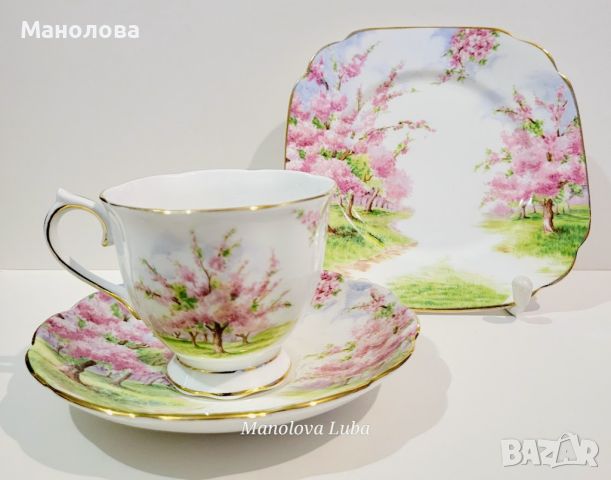 Троен комплект Royal Albert „Blossom Time“, снимка 5 - Колекции - 45331859