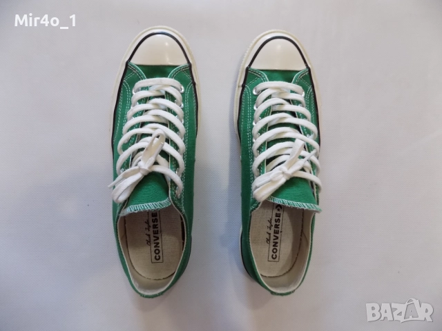 нови кецове converse chuck taylor all star маратонки обувки мъжки оригинални зелени ниски номер 42, снимка 5 - Спортни обувки - 50497272