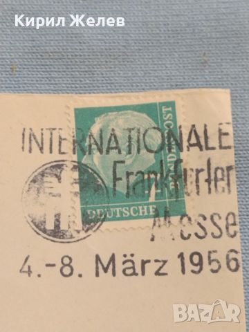 Стар пощенски плик с марки и печати 1955г. Франкфурт Германия за КОЛЕКЦИЯ ДЕКОРАЦИЯ 46051, снимка 2 - Филателия - 46396412