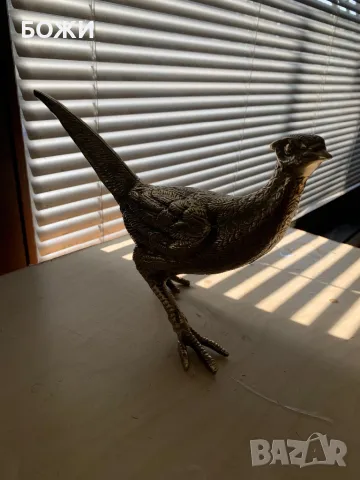  „Масивен месингов фазан – символ на елегантност и класа!“. , снимка 4 - Антикварни и старинни предмети - 49696047
