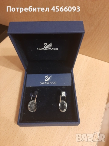 Продавам обеци Swarovski, снимка 2 - Обеци - 53148246
