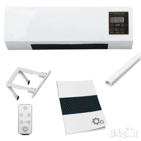 Керамичен климатик 2 в 1 Студено/Топло, от 16°C до 40°C, 1800 W, с дистанционно управление, Бял, снимка 5 - Климатици - 51919751