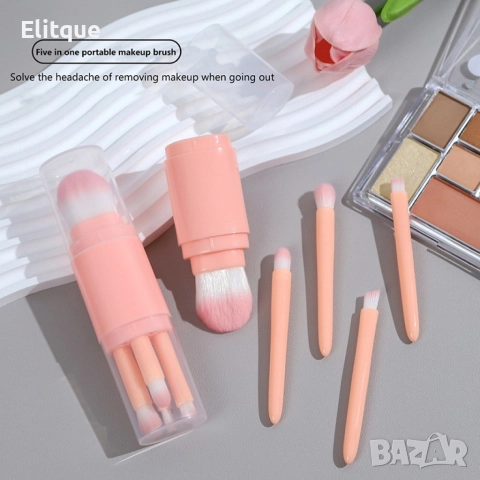 Комплект четки за грим 4в1, снимка 3 - Други - 52895385