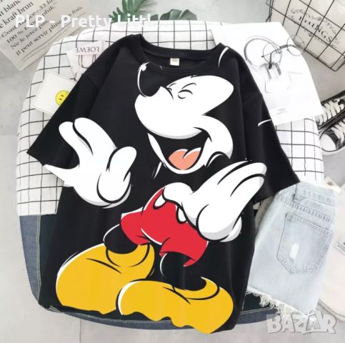 Дамски тениски Disney Mickey Minnie , снимка 5 - Тениски - 45812607