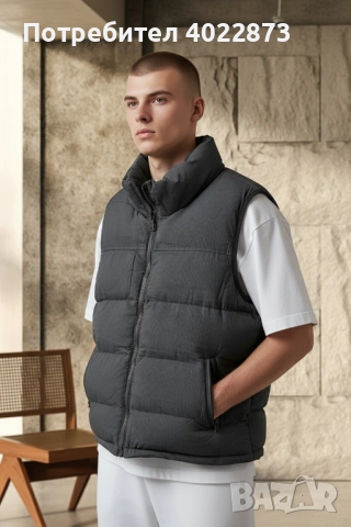 Мъжки Черен Елек , снимка 2 - Други - 51917711