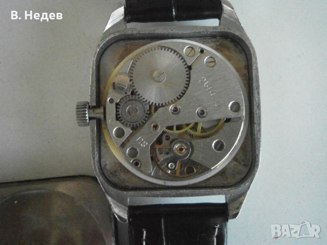 RАКЕТА - Cartier, кал. 2614.H, made in USSR, каса 32,5х32,5mm, снимка 7 - Мъжки - 32062404