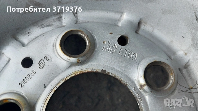 Оргинални метални джанти за Мерцедес Вито 5х112 16 цола , снимка 2 - Гуми и джанти - 53048111