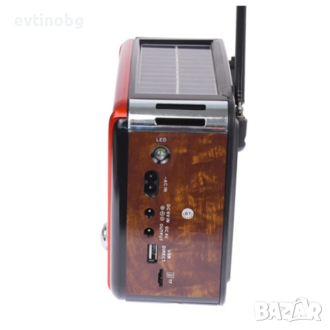 Преносимо ретро радио Golon с Bluetooth и соларен панел - мощен звук и дълъг живот на батерията, снимка 2 - Радиокасетофони, транзистори - 53787684