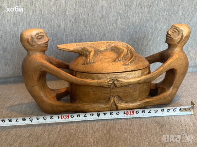 дървена фигура добра изработка , снимка 6 - Антикварни и старинни предмети - 54100707