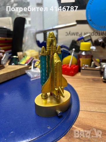 Винтидж запалка за бюро "ракета"